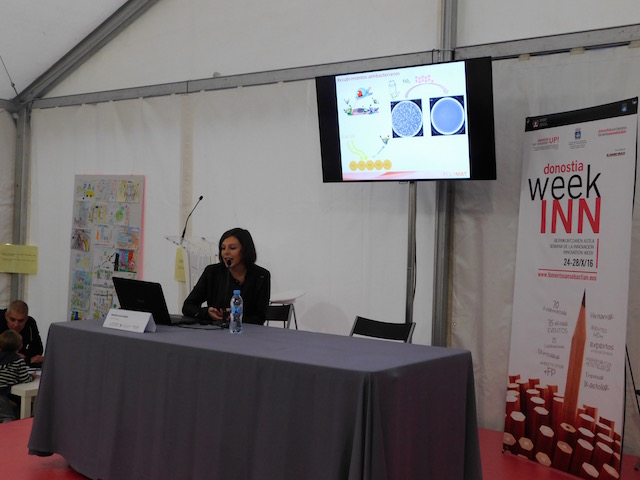 Miren Aguirre represents POLYMAT in the WeekINN of Fomento San Sebastian