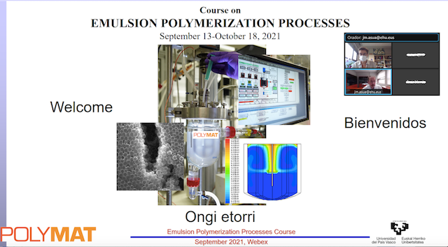 The Course on Emulsion Polymerization Processes 2021 just started