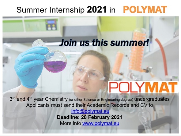 Summer Internships 2021 in POLYMAT