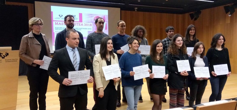 POLYMAT PhD student Nerea Jimenez awarded with one of the best academic records of Gipuzkoa's Campus Master's