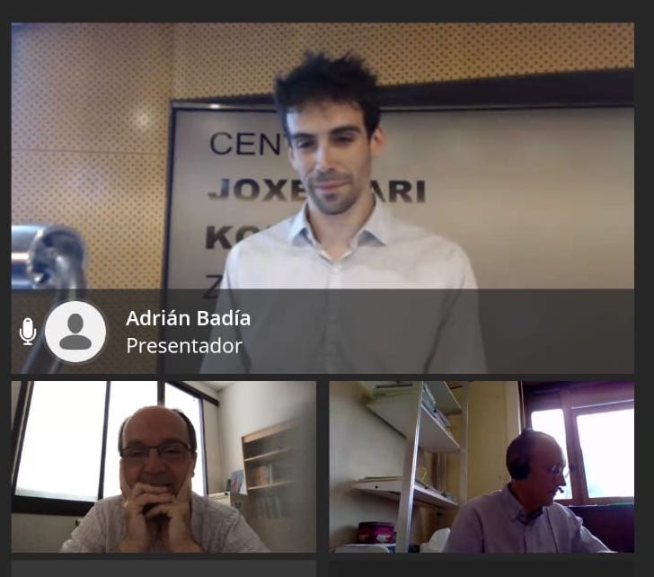 Adrian Badia passes his online PhD viva on biobased monomers for PSAs and coatings