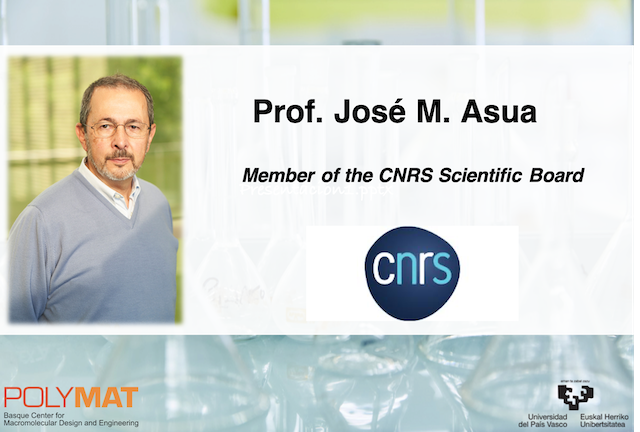 Prof. Jos&eacute; M. Asua appointed member of the Scientific Board of the CNRS
