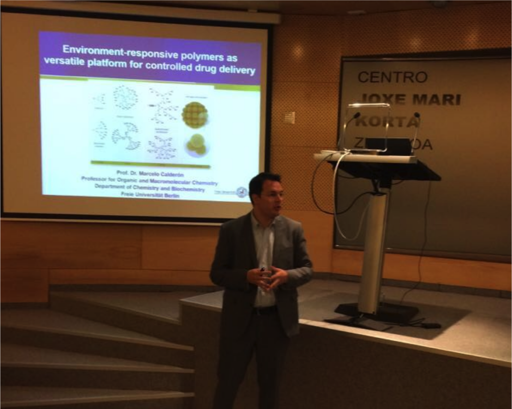 Prof. Calderon opens the POLYMAT Series of Seminars 2017-2018