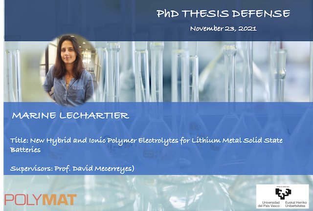 Marine Lechartier successfully defends her PhD thesis