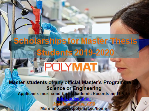 Scholarships for Master Thesis Students: Call open