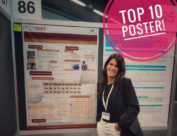 Nora Aranburu's work selected as top ten poster at Frontiers in Polymer Science Conference