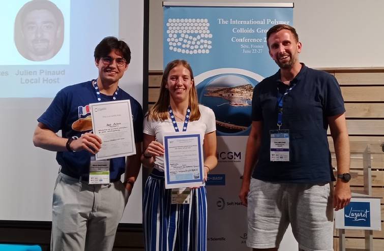 Best Talk and Best Poster awards for POLYMAT researchers at IPCG Graduate Seminar