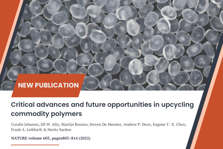 New advances in polymer recycling: Haritz Sardon has published a perspective in Nature