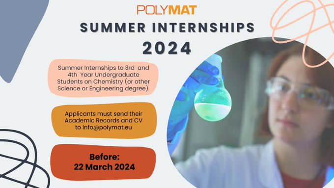 Summer Internships 2024 in POLYMAT
