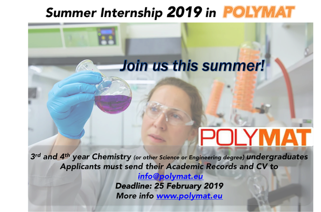 Summer Internship 2019 in POLYMAT