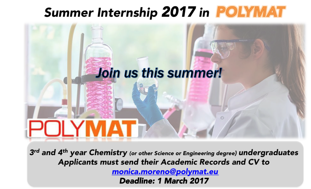 Summer Internship 2017 in POLYMAT