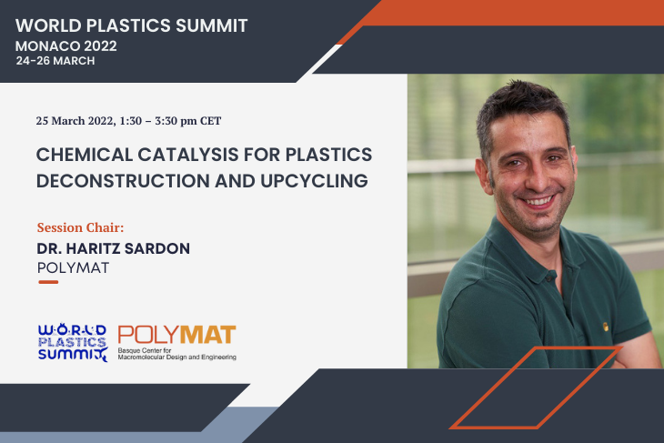 Dr. Haritz Sard&oacute;n will chair a session at the World Plastics Summit 2022